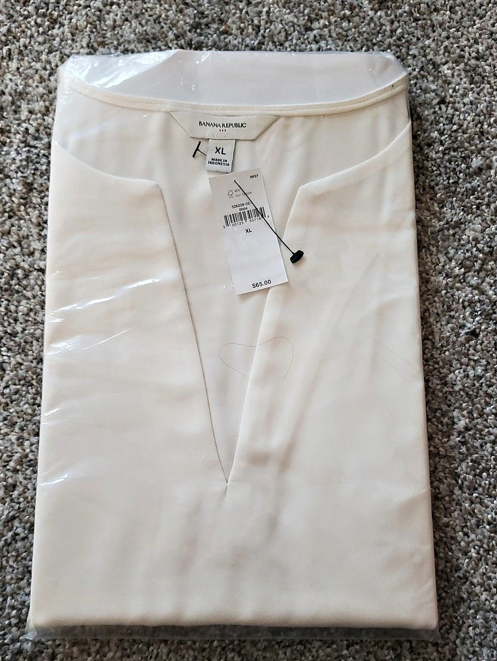 Banana Republic White Sleeveless Top XL NWT